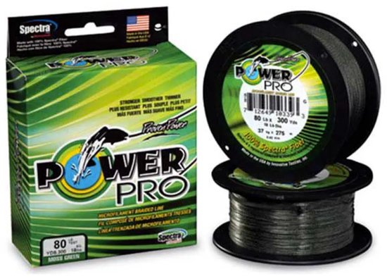 Power Pro Dyneema | Moss Green | 0.46mm | 1370m van Merkloos
