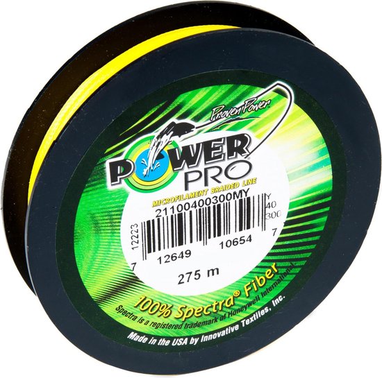 Power Pro Geel - Gevlochten lijn - 0.19 mm - 13 kg - 275 m