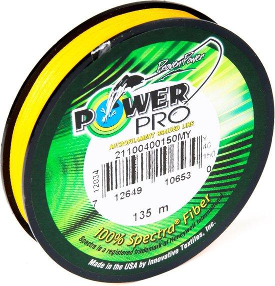 Power Pro Geel - Gevlochten lijn - 0.23 mm - 15 kg - 135 m van Power Pro