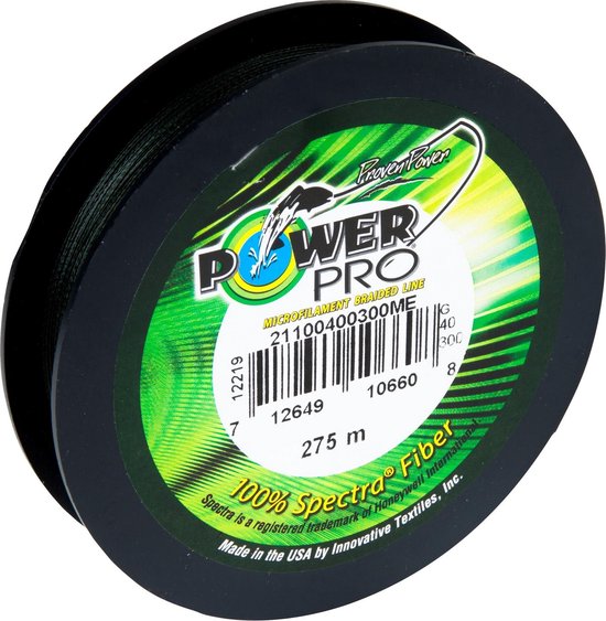 Power Pro Moss Green - Gevlochten lijn - 0.10 mm - 5 kg - 275 m van Merkloos