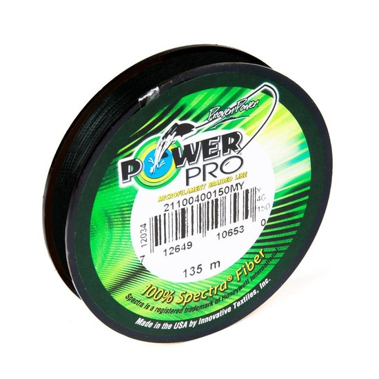 Power Pro Moss Green - Gevlochten lijn - 0.13 mm - 8 kg - 135 m van Merkloos