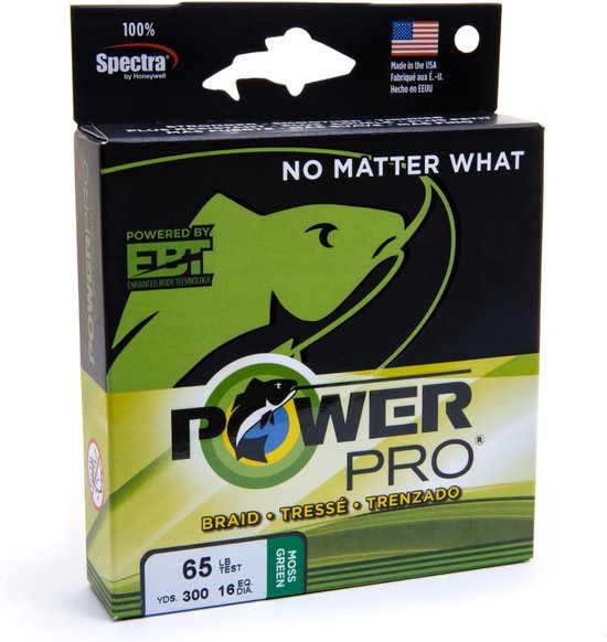 Power Pro Moss Green - Gevlochten lijn - 0.28 mm - 20 kg - 275 m