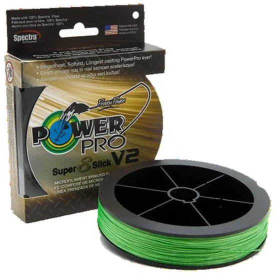 Power Pro Super 8 Slick V2 Gevlochten Vislijn 275 M Groen 0.230 mm van Merkloos