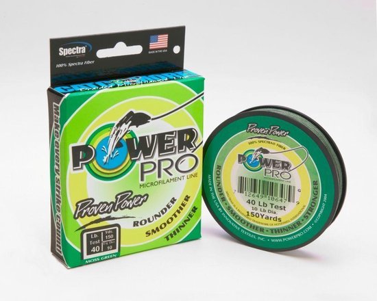 Powerpro Braided Line | 275m 0.06 Mm Moss Green - PROMO van Merkloos