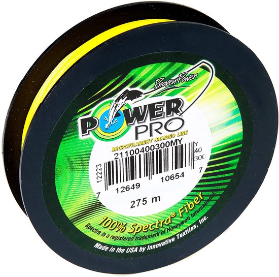Powerpro SHIMANO POWER PRO BRAID 275M Geel 0.06 Mm van Shimano