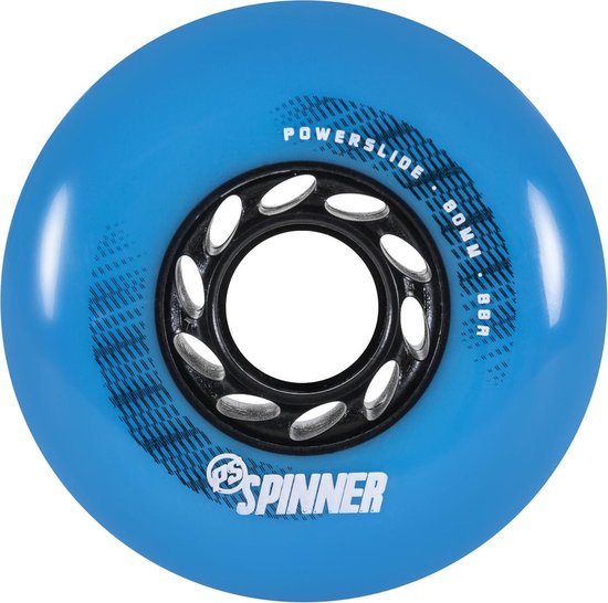 Powerslide Spinner Wiel 4 Eenheden Blauw 80 mm van Merkloos