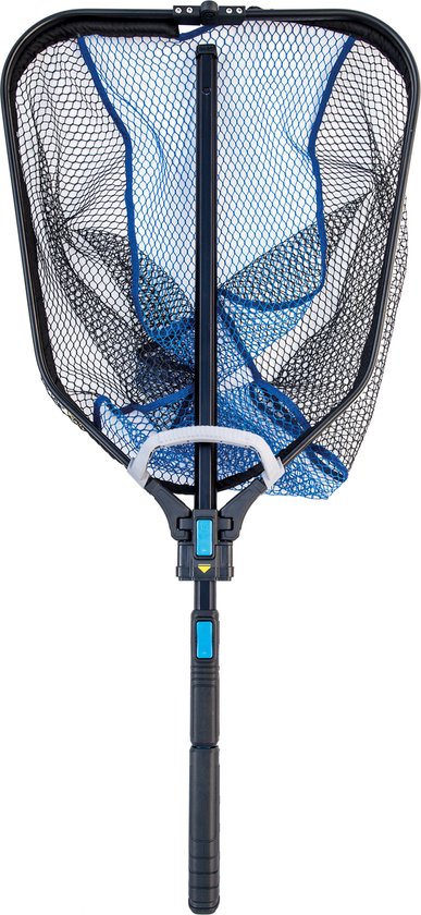 Predox - DLX Rubber Coated Folding Net - Schepnet - Inklapbaar net - Rubber - Telescopisch - Geïntegreerde zaklamp - Roofvis van Predox