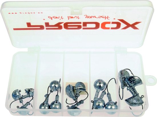Predox Jig Head Assoriment Box - 15 Stuks - Jigkop van Merkloos