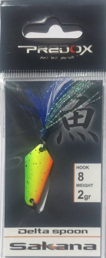 Predox Sakana Delta Spoon - haak 8 - 2g van Merkloos