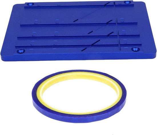 Premium aluminiumlegering Tape-splitsset voor universele Reel-to-Reel Tape Recorder - Professionele audioreparatie, onderhoud en splitstape (Blauw)