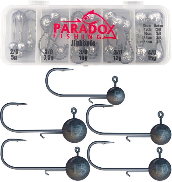 Premium Jig Heads Set voor Vissen met Diverse Gewichten