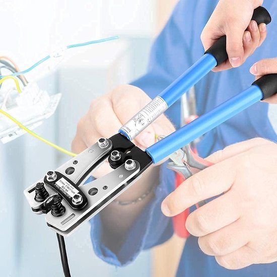 Pressing Rod CrimpFerrules 6-50mm² Plug Crimping Pliers - Professional Hex Crimping Plier van Merkloos