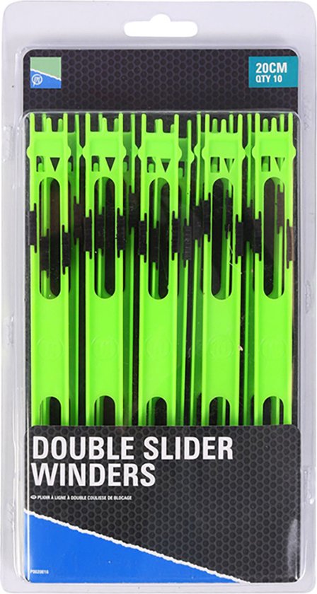 Preston Double Slider Winders | 20cm | Groen 20cm van Preston