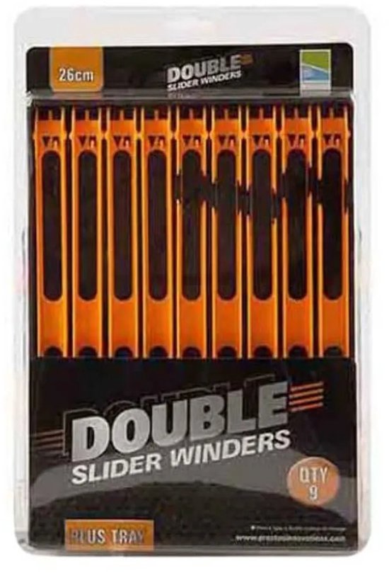 Preston Double Slider Winders Plus Box| 26cm van Merkloos