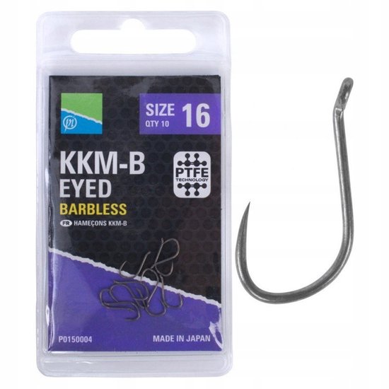 Preston KKM-B Barbless Haken - Maat 10 (10 stuks)