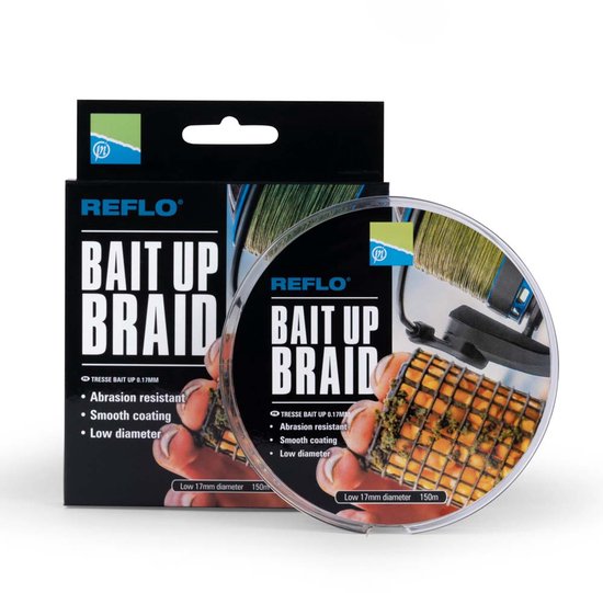 Preston - Lijn gevlochten Reflo Bait Up Braid 0.17mm / 150m - Preston