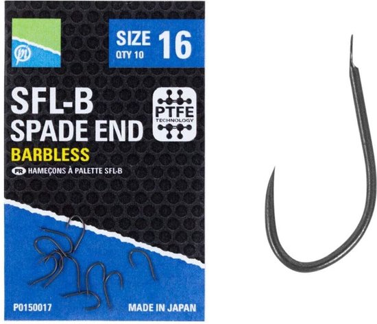 Preston SFL-B Spade End - Barbless #14 van Preston