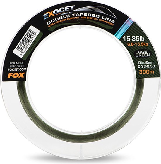 Pro Double Tapered Line Lo-Vis green X300M Exocet Fox van Merkloos