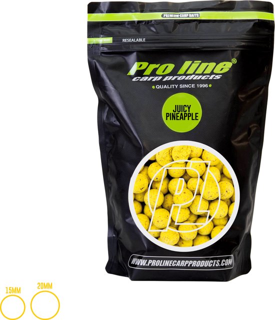 Pro Line Juicy Pineapple - Boilies - 15 mm - 1 kg van Merkloos