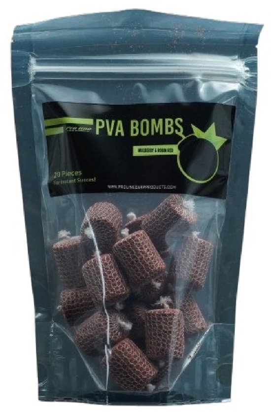 Pro Line PVA Bombs Mulberry & Robin Red - PVA Bombs van Merkloos