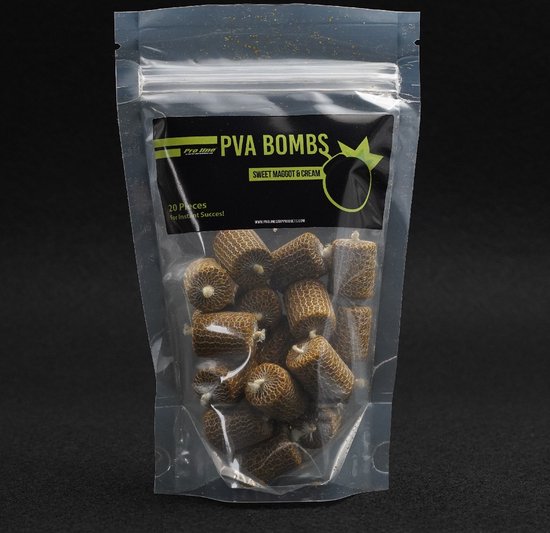 Pro Line PVA Bombs Sweet Maggot & Cream - PVA Bombs van Merkloos