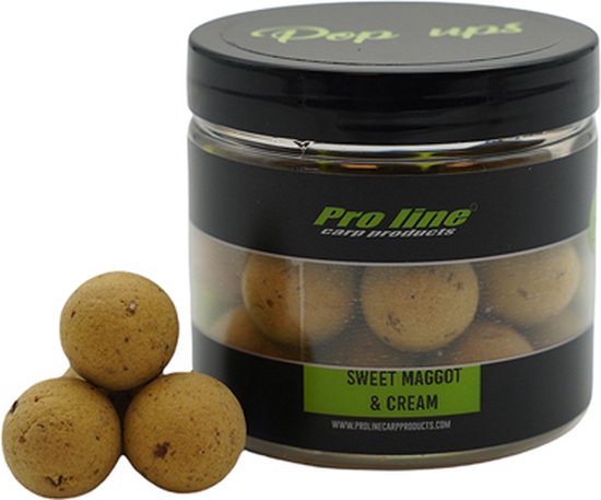 Pro Line Sweet Maggot & Cream - 15mm - Pop-Ups - Geel van PRO LINE