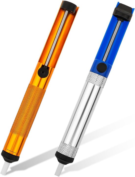Professionele 2-delige Ontlötpomp Set voor het Verwijderen van Lood en Soldeertin, Onmisbare Accessoires voor Loodgieters en Elektronica Technici