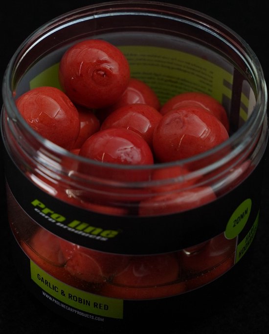 Proline Garlic & Robin Red Hard Hookbaits 20mm 200ml van Merkloos