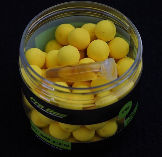 Proline Sweet Maggot & Cream Fluor Pop-Ups 12mm 200ml van Proline