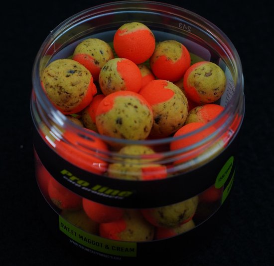 Proline Sweet Maggot & Cream Wonka's 15mm & 18mm Mixed 200ml van Proline