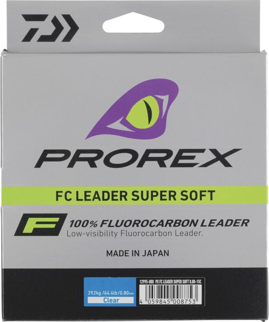 Prorex FC Leader Super Soft 15m Clear 0.90mm van Daiwa