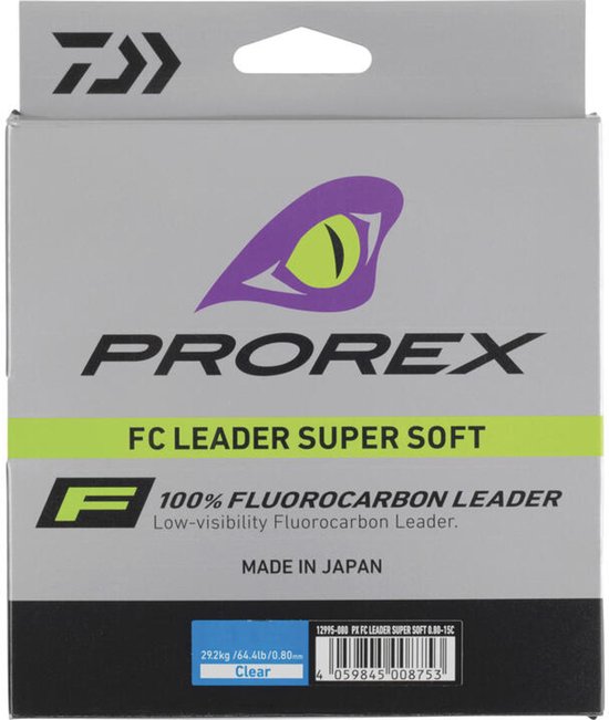 Prorex Fluorocarbon Leader Super Soft - 15m 0.70mm Clear van Prorex