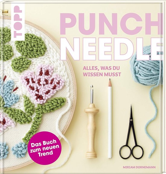 Punch Needle Boek - Handwerk Gids - DIY Hobby - Stap-voor-stap Uitleg - 22.2 x 23.8 cm van Merkloos
