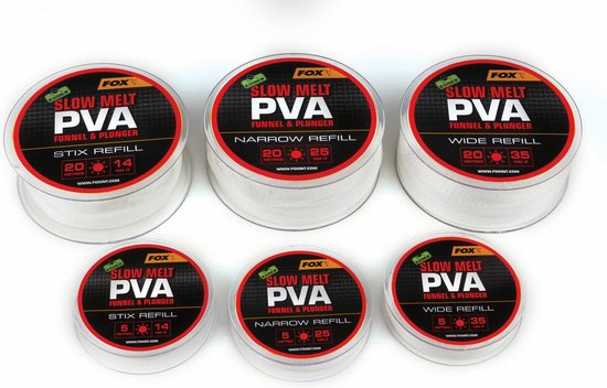 PVA Mesh System Slow Melt - 5M Refills Edges Fox - PVA - PVA Karper - PVA Vissen - PVA Zakjes - PVA Karpervissen