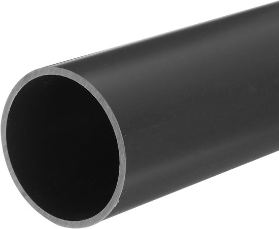 Pvc-buis, diameter 45,2 mm, lengte 200 mm, ronde kunststof buis voor tuin, aquarium, waterleiding, kabelgoot, ventilatiebuis (lichtgrijs)