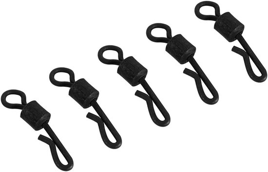 Q-vormige 25-delige Swivels Connector voor Buitenvisserij, Sterke Haak, Vissersaccessoires, Duurzaam Ontwerp