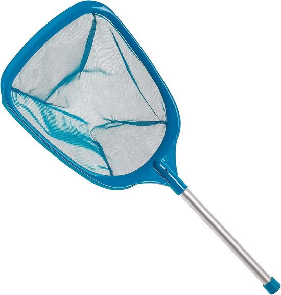 QPFO® Zwembadnet met steel 60 cm - Sterke zwembadreiniger - Handig schoonmaaknet voor bladeren en vuil