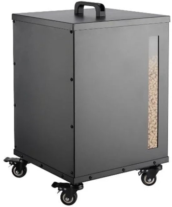 Quality Heating - HeatRocket PH-07 Terrasverwarmer op Pellets – 5 kW – Zwart – Duurzaam & Sfeervol Verwarmen van Merkloos