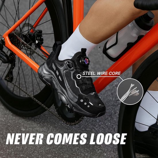 Quick Release Shoelaces, 1 Pair Automatic Twist Closure, Quick Adjustable Fit, No Installation for Sports Shoes, Work - ShopVlot van Quick