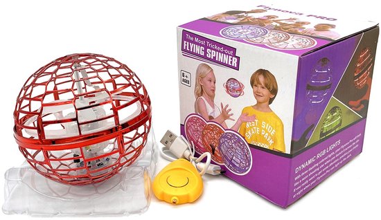 R-I2.1 TOY1155-001 Flying Spinner with LED - Mixed Colors