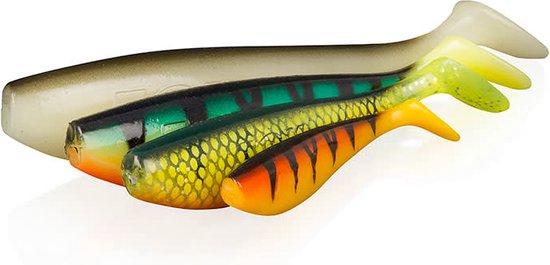 Rage Zander Shad Bulk 4" / 10cm Salt 'n Pepper