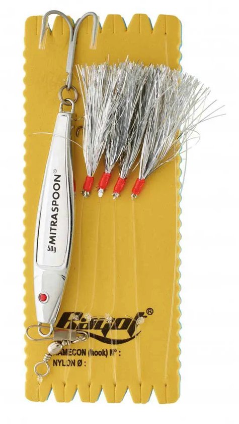 Ragot Mackerel Seabass Onderlijn Geel 85 g van Merkloos