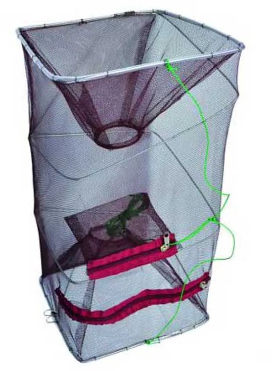 Ragot Trap Fish Leefnet Zwart 25 x 25 x 48 cm van Ragot