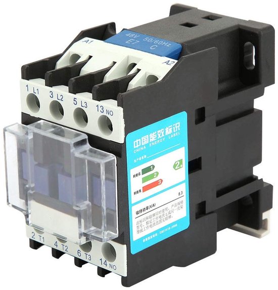 Rail Mounted Contactor voor Industriële Toepassingen - 48VDC, Elektrische Schakelaar, Betrouwbare Prestaties en Duurzaamheid