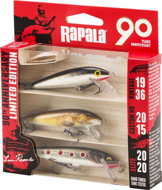 Rapala 90 Years Lure Kit | Limited Edition van Merkloos