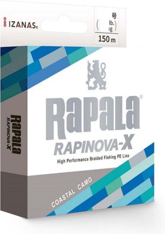 Rapala Rapinova-X Coastal Camo | 150m Coastal Camo 0.128mm 6.3kg van Rapala