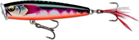 Rapala Skitter Pop Elite Gilded Striped Grey Shiner 9.5cm Gilded Striped Grey Shiner van Merkloos