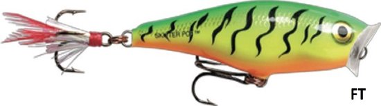 Rapala Skitter Pop Firetiger 5cm van Rapala