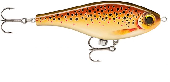 Rapala Super Shadow Rap Jerk 11Cm 41Gr Live Brown Trout van Rapala