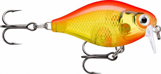 Rapala X-light Crank Shallow Runner | 3.5cm | 4g Gold Fluorescent Red 3.5cm Gold Fluorescent Red